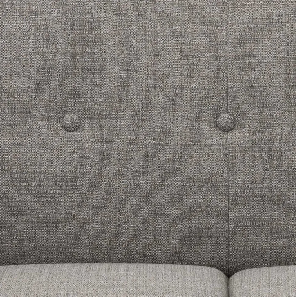 Microfaser Schlafcouch in Grau und Buche - Durencas