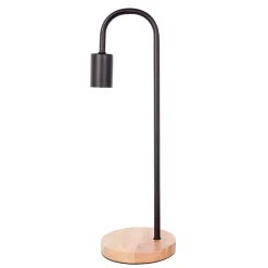 Minimalistische Tischlampe in Schwarz & Natur - Dave