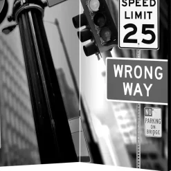 Mobile Trennwand mit New York Schilder Motiv - Aurach