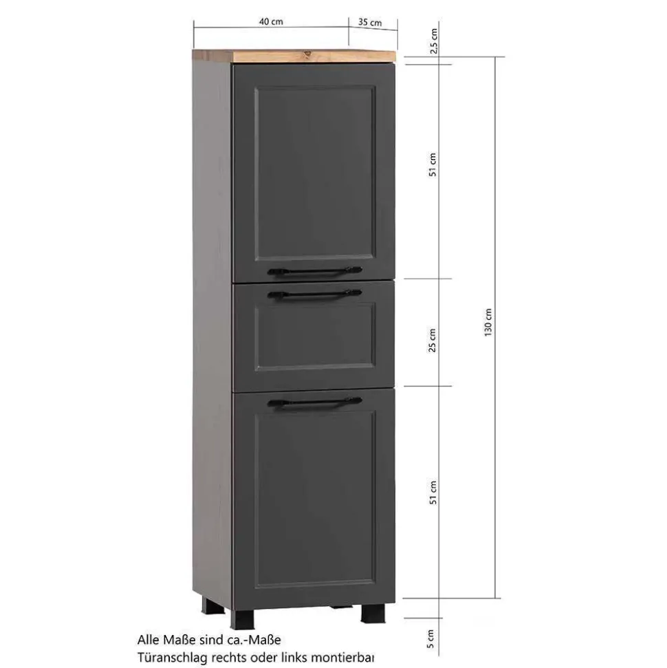 Modern Country Badeinrichtung Set - Novelya (dreiteilig)