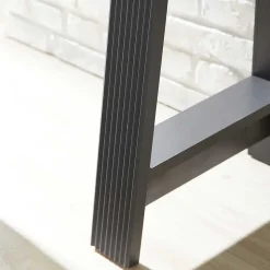 Modern Country Computertisch in Grau & Eiche - Joe