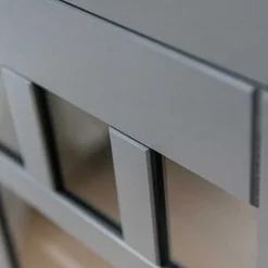 Modern Country Highboard in Grau & Kiefer - Eromsia