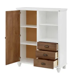 Modern Country Highboard in Weiß - Yakos