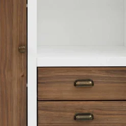 Modern Country Highboard in Weiß - Yakos