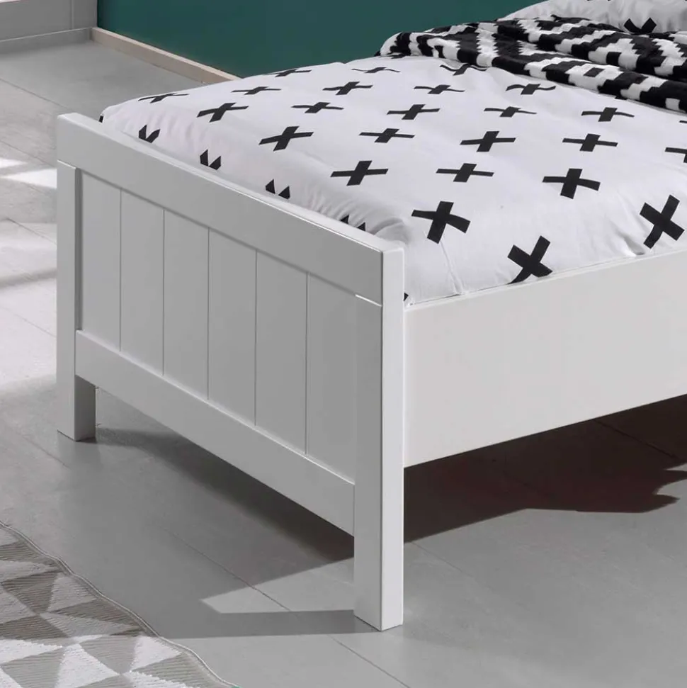 Modern Country Kinderbett in Weiß - Ellen