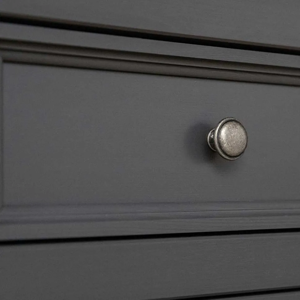 Modern Country Kommode in Grau & Kiefer - Eromsia