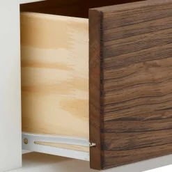 Modern Country Nachtkommode in Weiß - Yakos