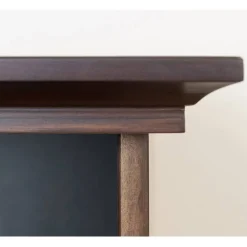 Modern Country Nachtschrank in Dunkelbraun - Nauizia