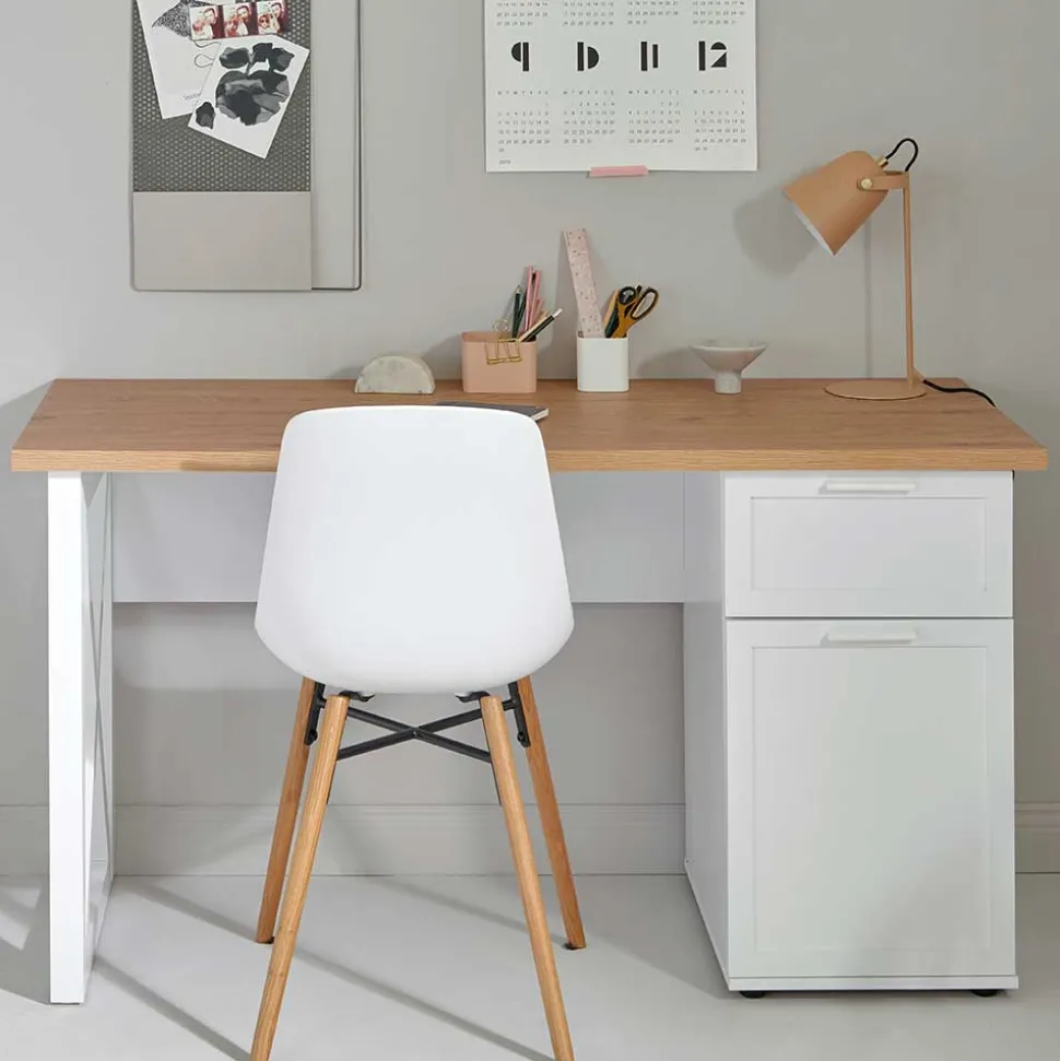 Modern Country Schreibtisch mit Stauraum - Ristina