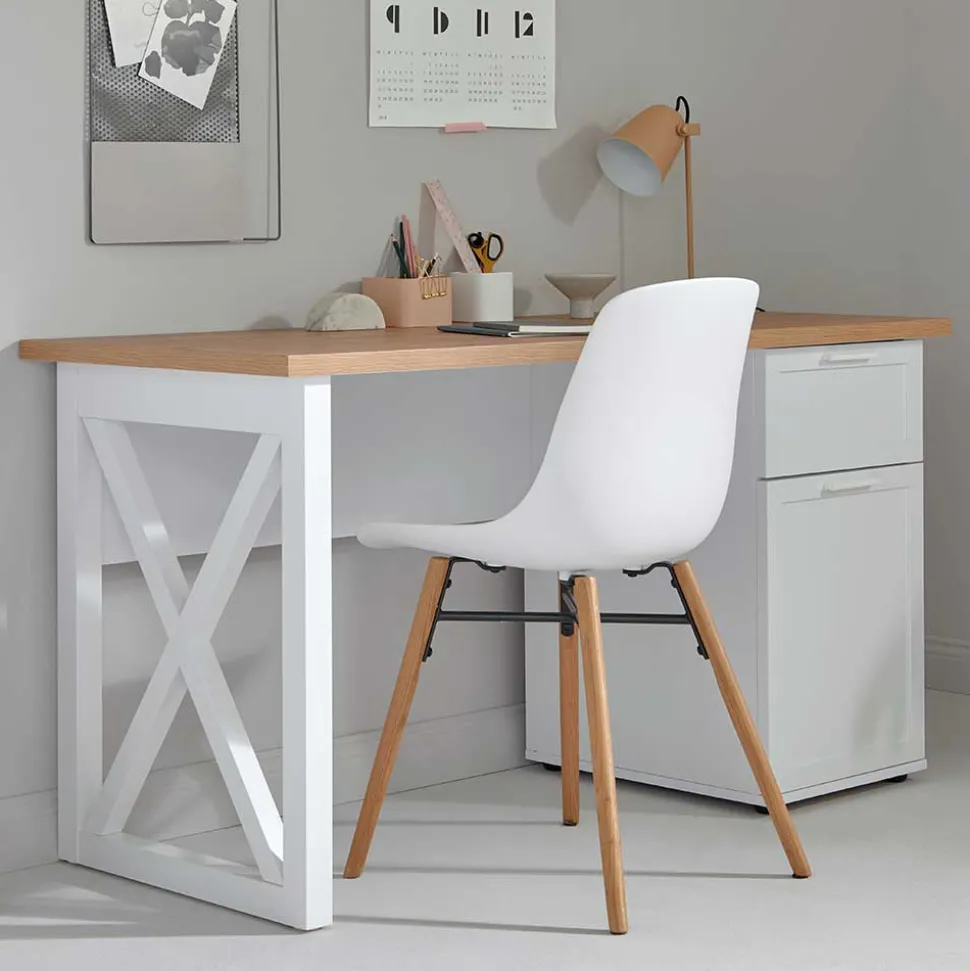 Modern Country Schreibtisch mit Stauraum - Ristina