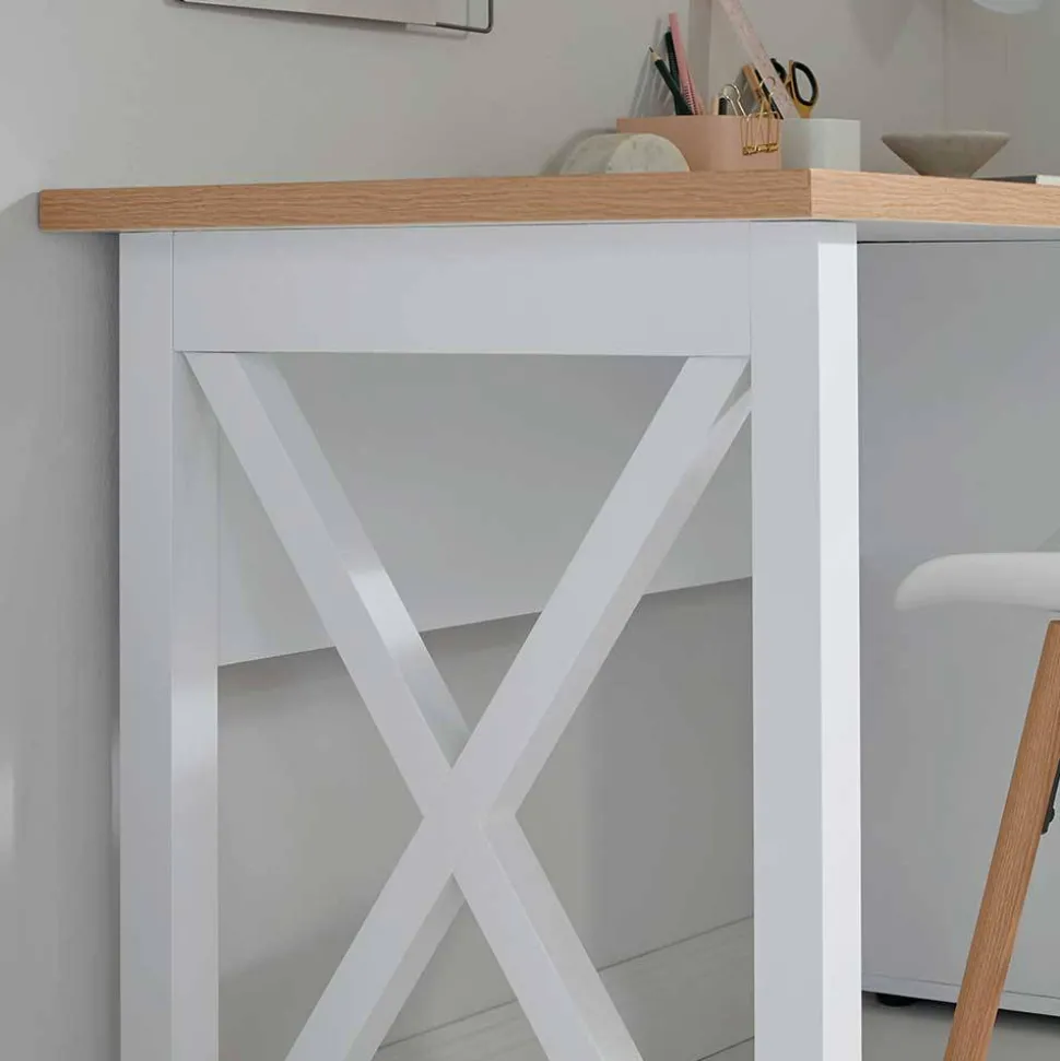 Modern Country Schreibtisch mit Stauraum - Ristina
