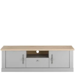 Modern Country TV Board in Lichtgrau & Eiche - Buleta