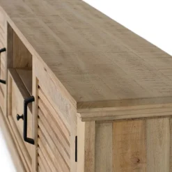 Modern Country TV Board mit Lamellentüren - Muray