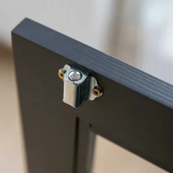 Modern Country Vitrinenschrank in Grau & Kiefer - Eromsia