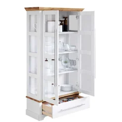 Modern Country Vitrinenschrank zweifarbig - Eyzaco