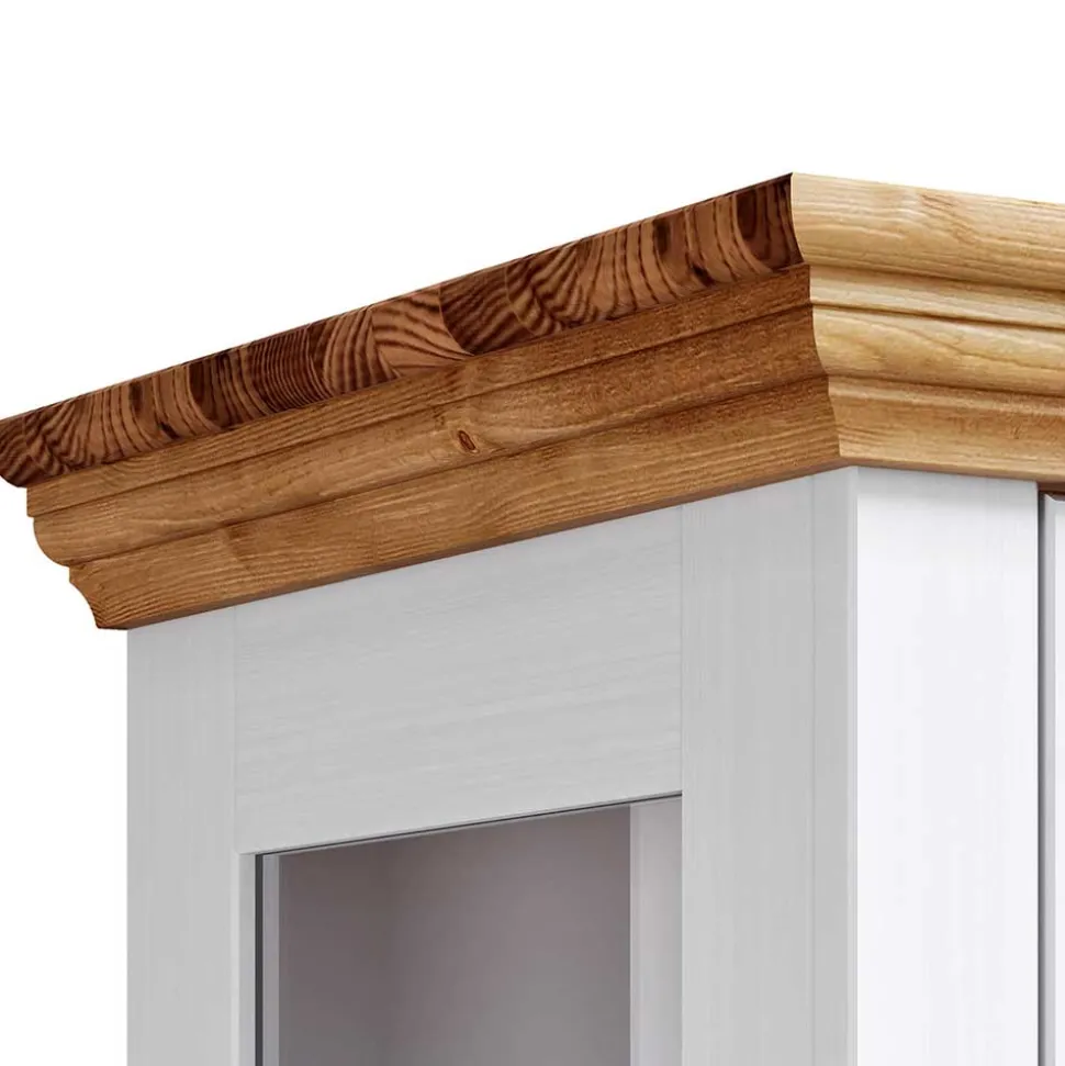 Modern Country Vitrinenschrank zweifarbig - Eyzaco