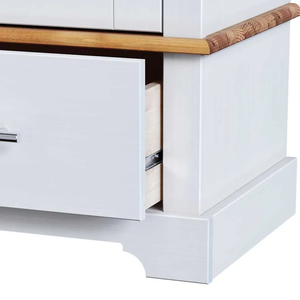 Modern Country Vitrinenschrank zweifarbig - Eyzaco