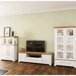 Modern Country Wohnzimmerschrank zweifarbig - Eyzaco