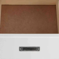 Moderne Anrichte mit Regal in Weiß & Grau - Lurgeno