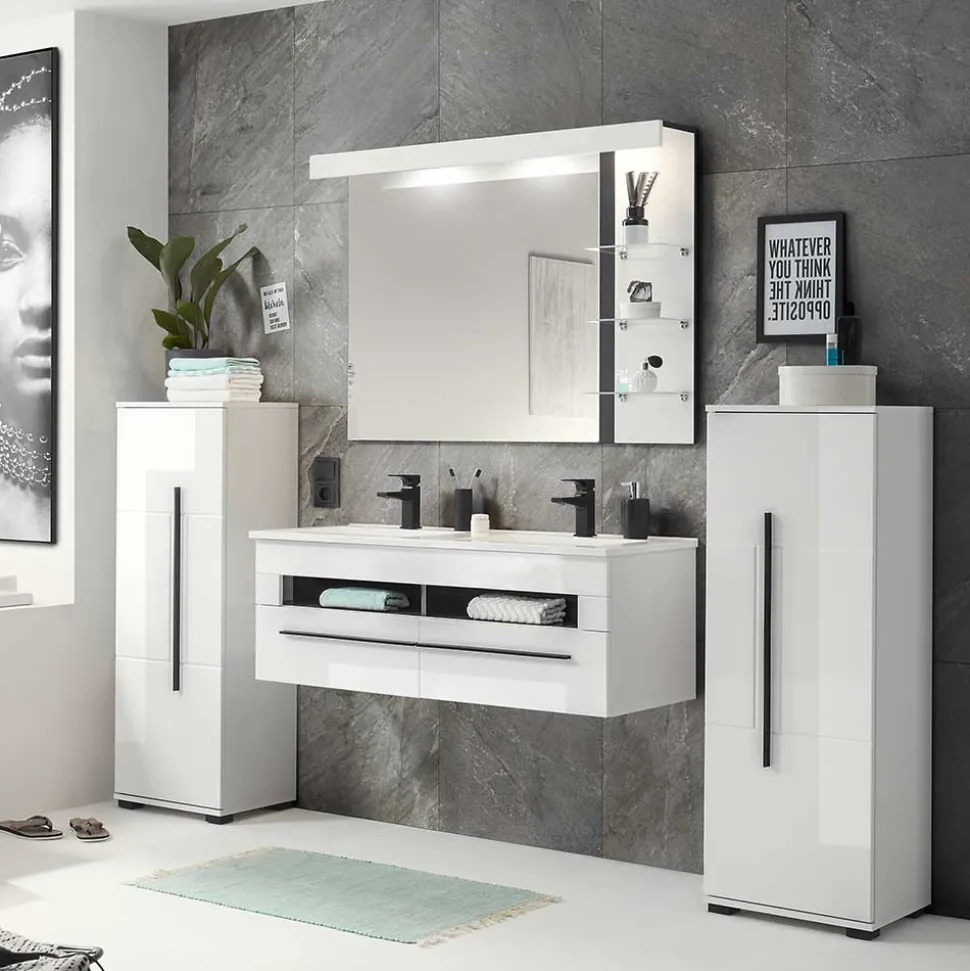 Moderne Badmöbel im Set - Ingmesan (vierteilig)