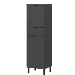 Moderne Badmöbel Kombi in Grau - Quado (dreiteilig)