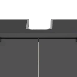 Moderne Badmöbel Kombi in Grau - Quado (dreiteilig)