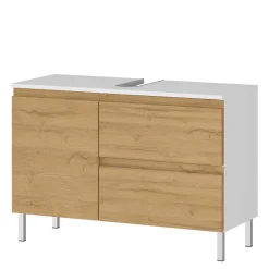 Moderne Badmöbel zweifarbig - Aspariavo (dreiteilig)