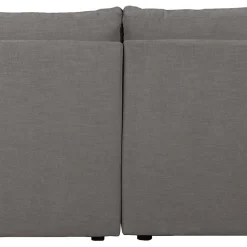 Moderne Couchecke in Grau Stoffbezug - Janilea