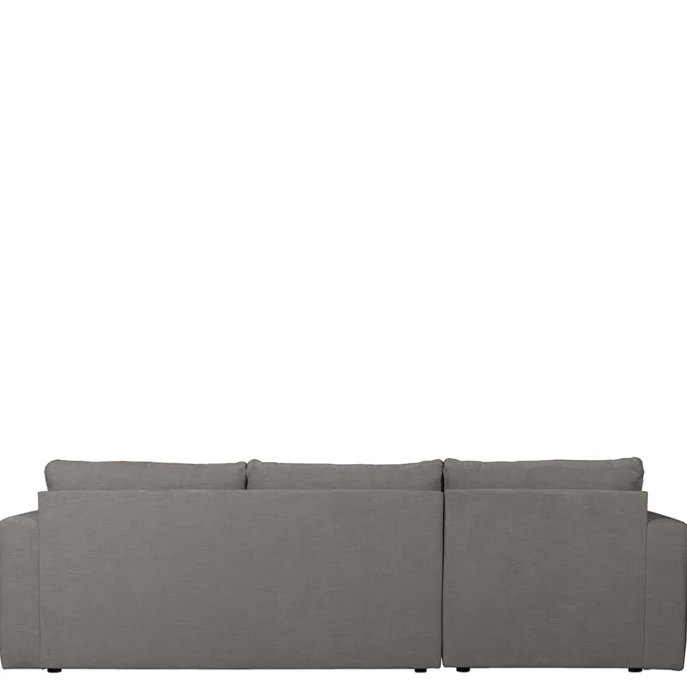 Moderne Couchecke in Grau Stoffbezug - Janilea