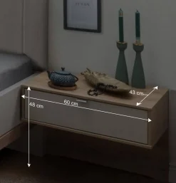 Moderne Design Bettanlage mit Kunstleder - Crascanu (dreiteilig)