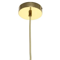 Moderne Design Hängeleuchte in Rosa Glas - Abid