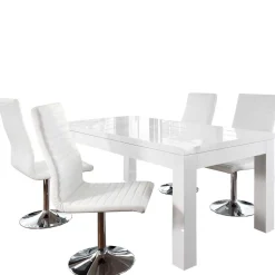 Moderne Essgruppe mit 4 Drehstühlen - Baiamare (fünfteilig)