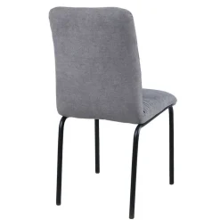 Moderne Esstischgruppe in Grau - Kolmarida (fünfteilig)