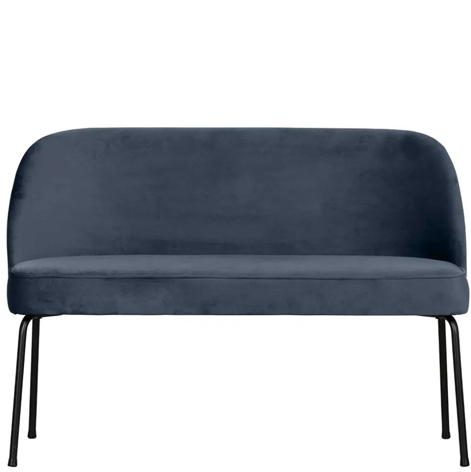 Moderne Esszimmerbank in Petrol Samt - Plicardo