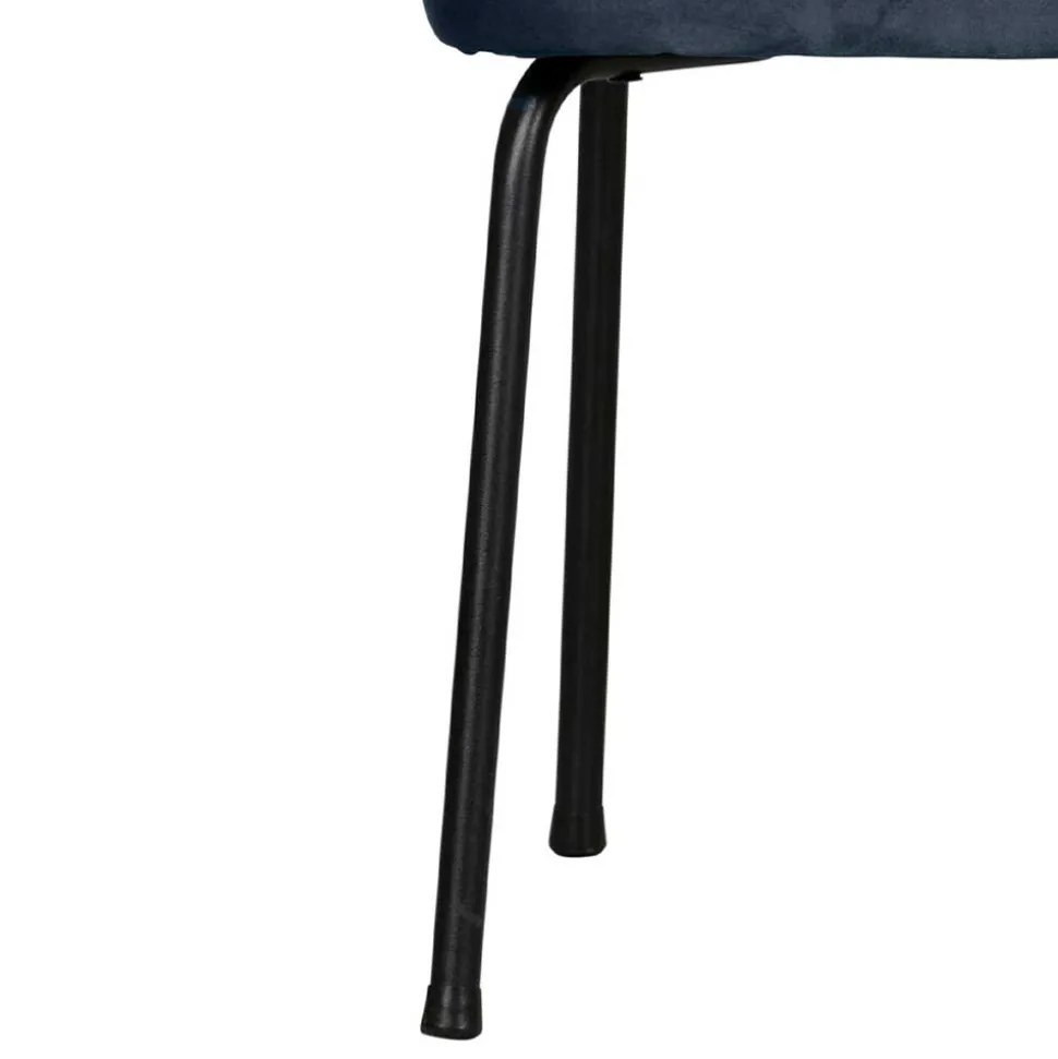 Moderne Esszimmerbank in Petrol Samt - Plicardo