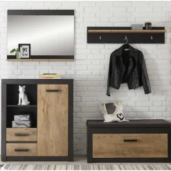 Moderne Flureinrichtung 199 cm breit - Ebrican (vierteilig)