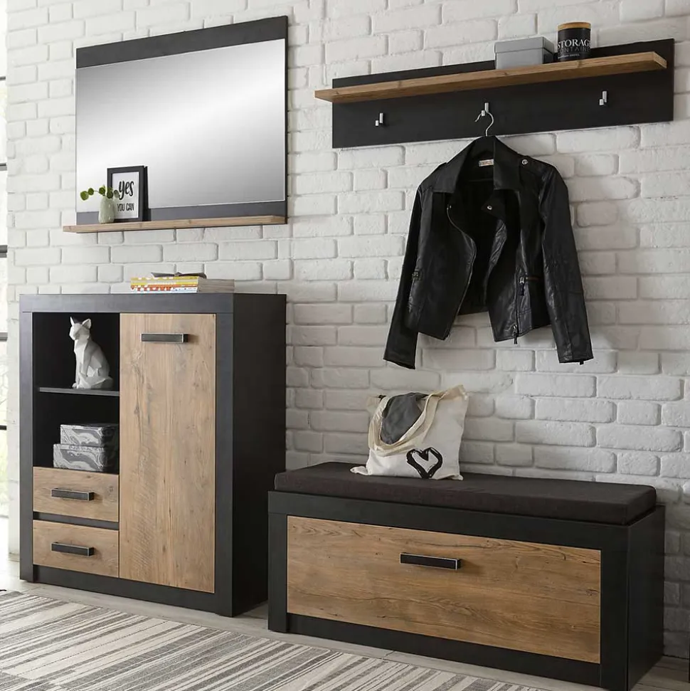 Moderne Flureinrichtung 199 cm breit - Ebrican (vierteilig)