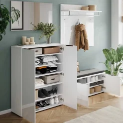 Moderne Flurkombination in Weiß - Kofi (vierteilig)