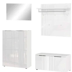 Moderne Flurkombination in Weiß - Kofi (vierteilig)