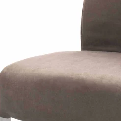 Moderne Freischwingerstühle Yidana in Beige Microfaser (2er Set)