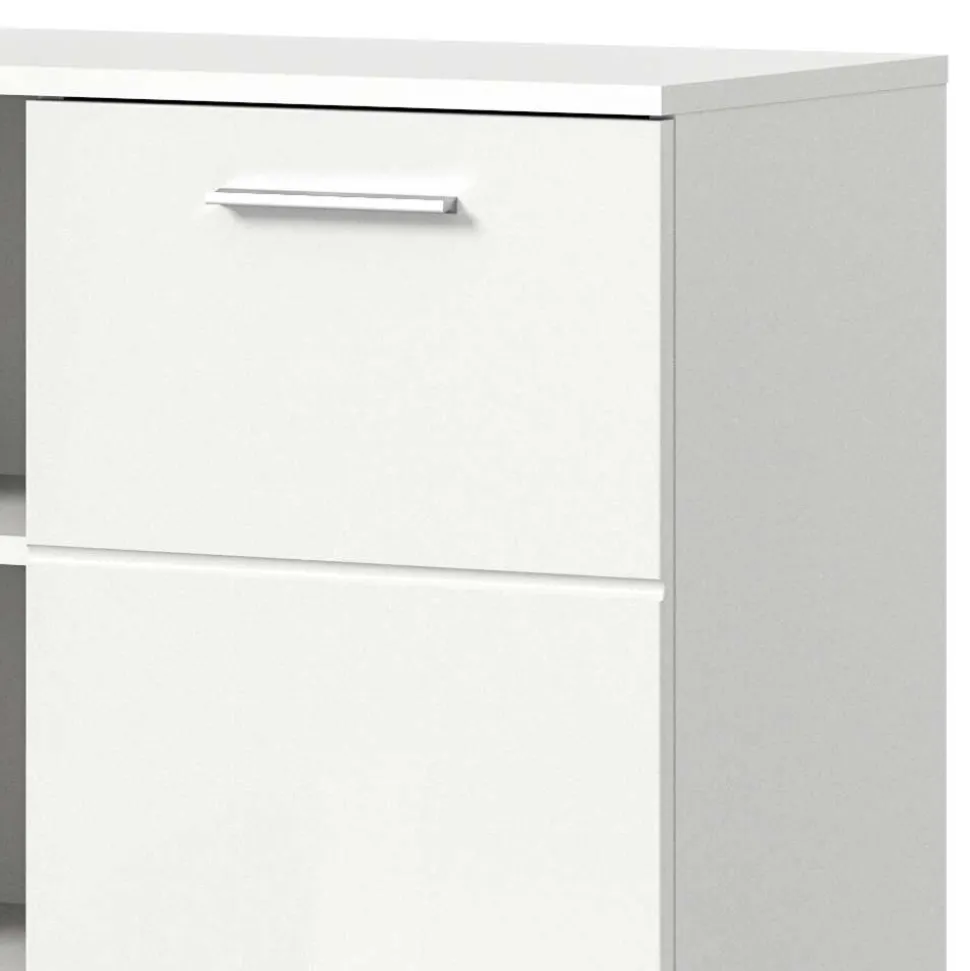 Moderne Garderobenkommode in Weiß - Rugova