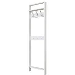 Moderne Garderobenmöbel aus Holz in Weiß - Oranias (dreiteilig)