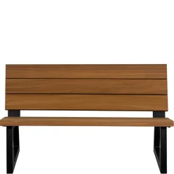 Moderne Gartenbank aus Abachi Holz - Liz