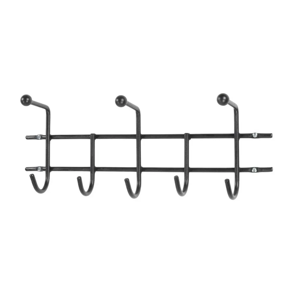 Moderne Hakenleiste Garderobe in Schwarz - Winnington