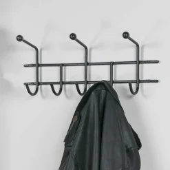 Moderne Hakenleiste Garderobe in Schwarz - Winnington