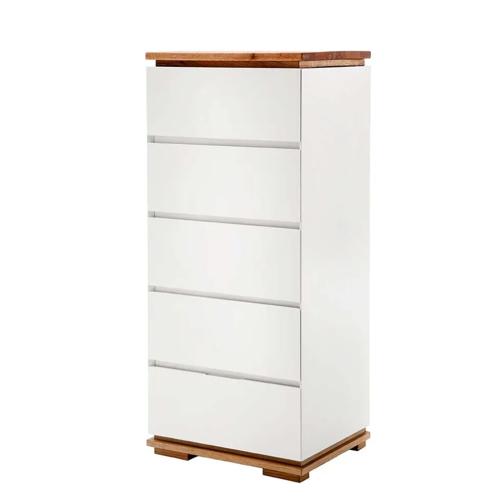 Moderne Hochkommode in Weiß - Vangels