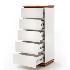 Moderne Hochkommode in Weiß - Vangels