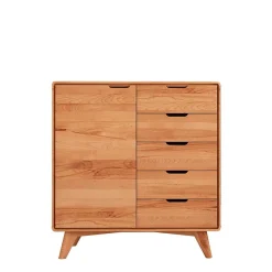 Moderne Holzkommode aus Kernbuche massiv - Junola