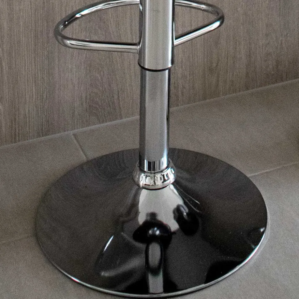 Moderne Kunstleder Barstühle in Schwarz - Ekino (2er Set)