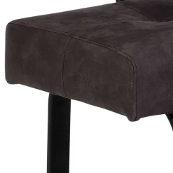 Moderne Microfaser Eckbank mit Bügelgestell - Elfetes